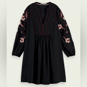 Scotch & Soda Embroidered Mini Dress